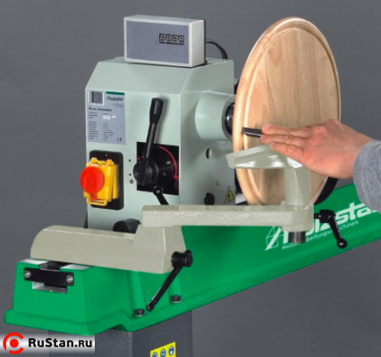 Передняя бабка станка может поворачиваться на угол до 180°. фото №4 HolzStar DB1100 фото №4